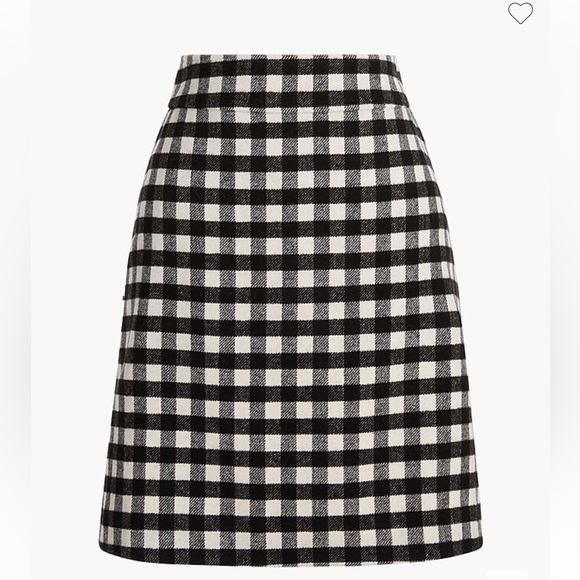 NWT JCrew Factory Wool-blend mini skirt in buffalo check, 00 - Picture 2 of 9